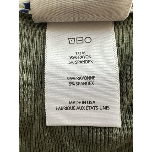 Dolan Anthropology LEFT COAST COLLECTION Green Tank Ribbed Sleeveless Top L, NWT - Picture 6 of 6